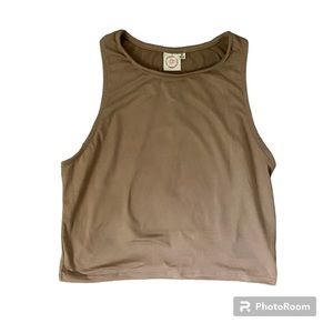 Brown sleeveless top